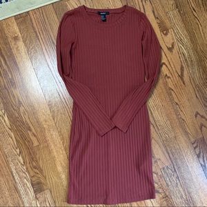 Forever 21 fitted long sleeve dress size Small